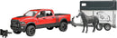 RAM 2500 Pickup Truck w Horse Trailer and Horse