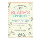 Sleepover Party Pastel Invite Digital Download