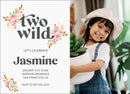 Two Wild Flowers Personal Photo Invite Digital Download