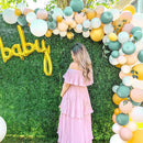 Boho Safari Balloon Arch - Sage & Gold Balloon Garland Kit