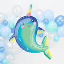 39 inch Giant Rainbow Narwhal Kids Birthday Party Balloons