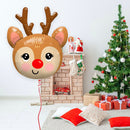 Red Nosed 35-Inches Cute Rudolph Reindeer Christmas Balloon