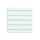 Aqua Frenchie Striped Petite Napkins from Daydream Society