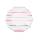 Cerise Frenchie Striped Small Plates from Daydream Society