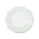 Mint Frenchie Striped Small Plates from Daydream Society