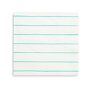 Aqua Frenchie Striped Large Napkins from Daydream Society