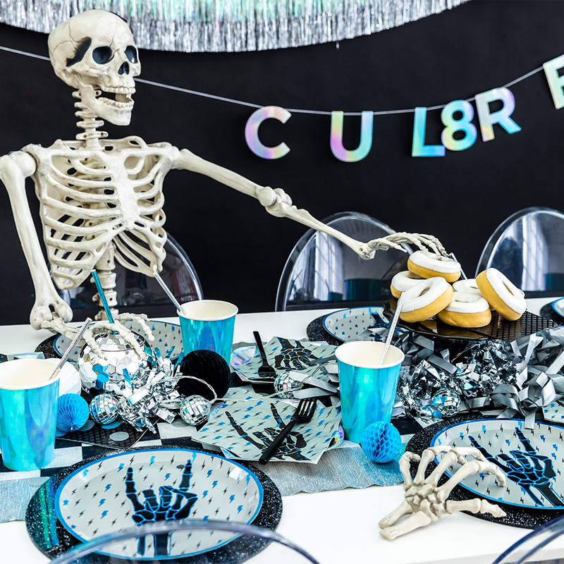 Spooktacular Skeleton Hand Dinner Plates from Jollity & Co