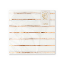 Rose Gold Frenchie Striped Large Napkins, Daydream Society