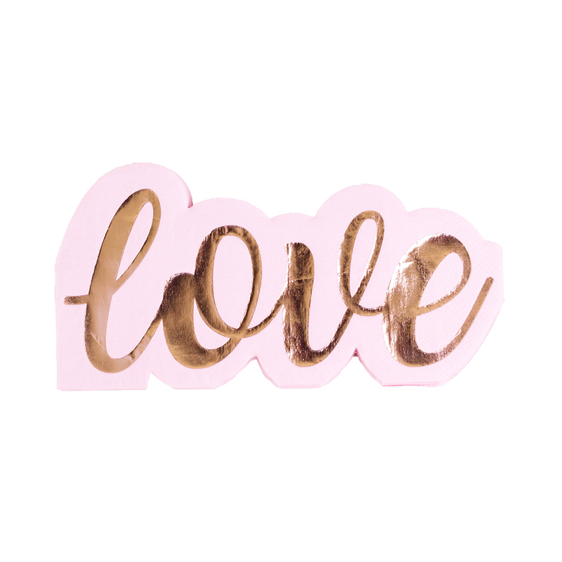 Stuck on You "Love" Guest Napkins from Jollity & Co