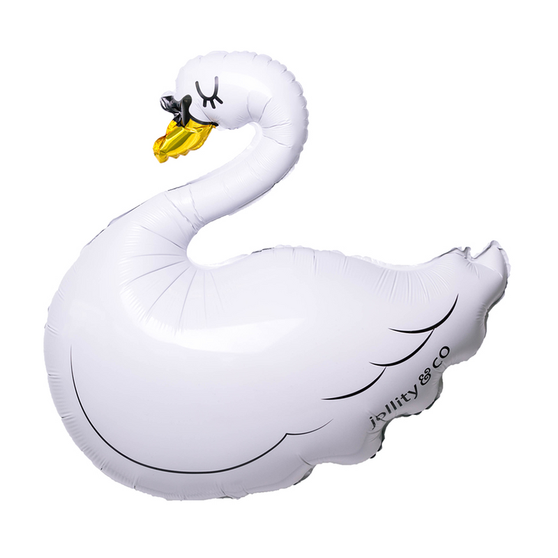 Swan Mylar Balloons, Packaged from Jollity & Co