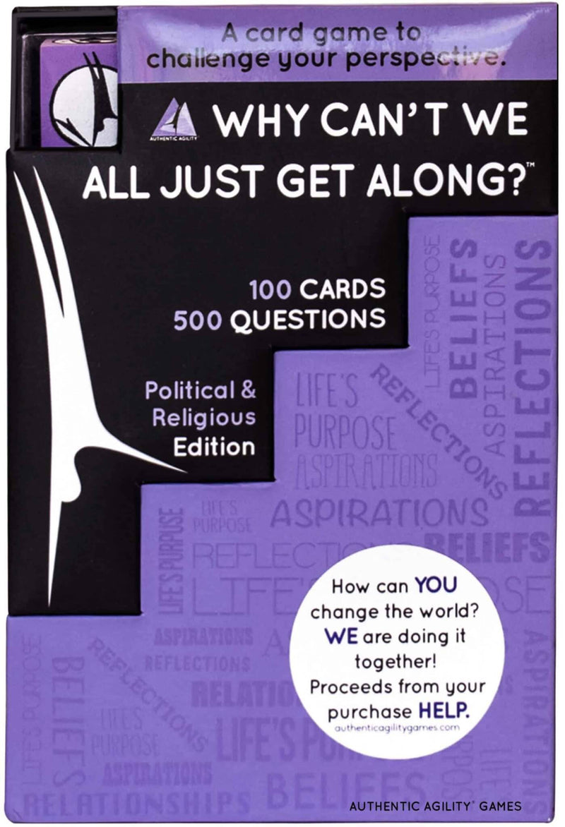 WHY CAN'T WE ALL GET ALONG?