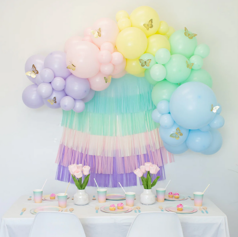 Rainbow Balloon Arch - Pastel Balloon Garland Kit