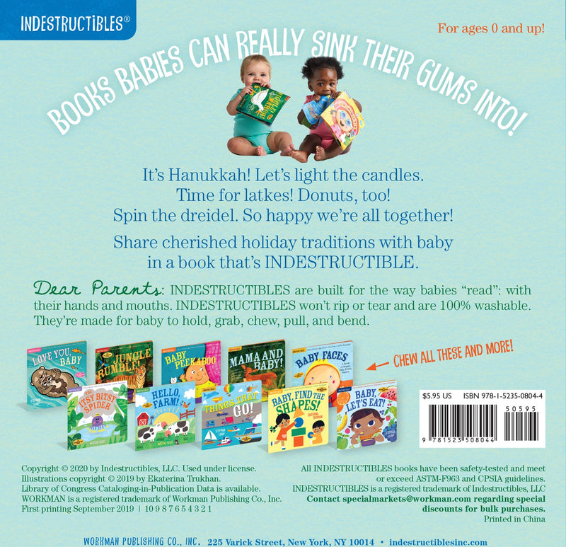 Indestructibles: Hanukkah Baby: Chew Proof · Rip Proof · Nontoxic · 100% Washable (Book for Babies, Newborn Books, Safe to Chew)