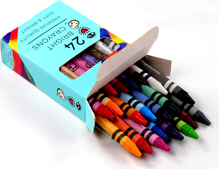 Iheartart 24 Bright Crayons