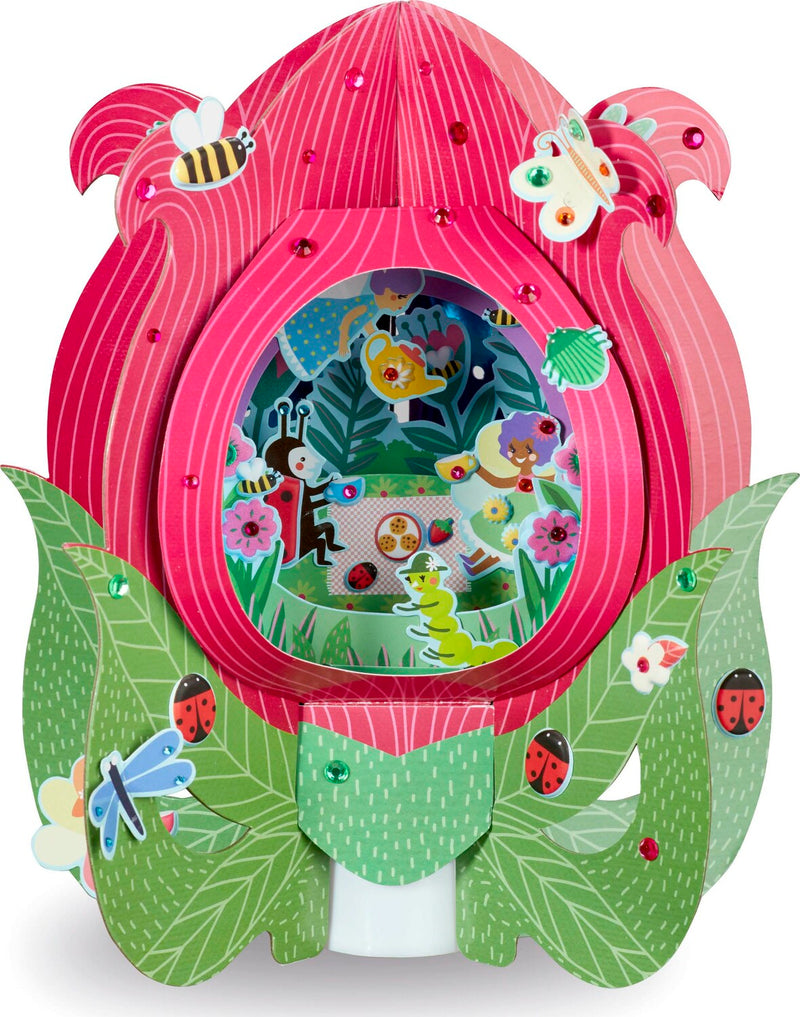 Lantern Lands Flower Fairy Party Light Up 3d Paper Lantern Craft Kit