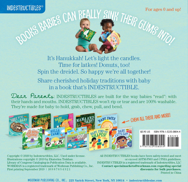 Indestructibles: Hanukkah Baby: Chew Proof · Rip Proof · Nontoxic · 100% Washable (Book for Babies, Newborn Books, Safe to Chew)