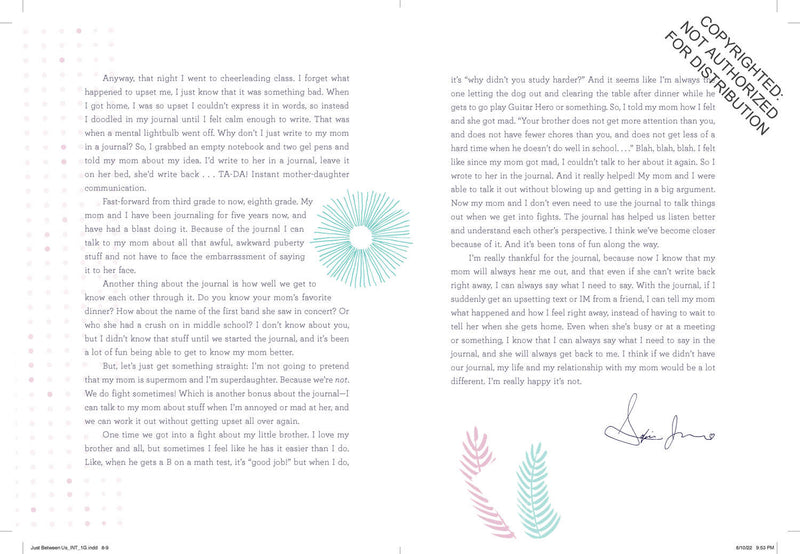 Just Between Us: Mother & Daughter revised edition: The Original Bestselling No-Stress, No-Rules Journal