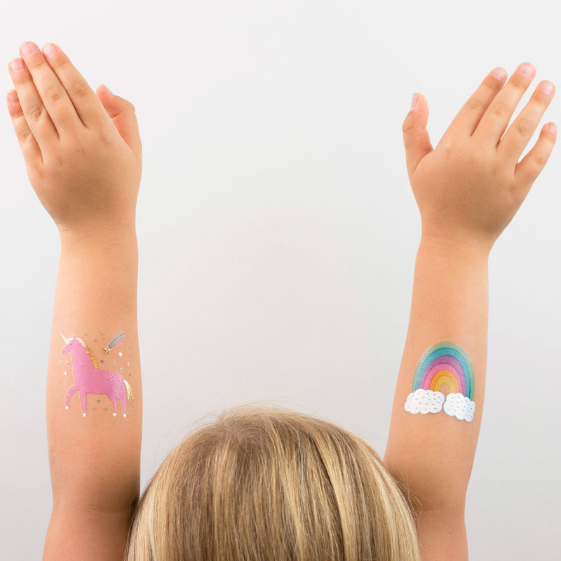 unicorns + rainbows temporary tattoos from daydream society