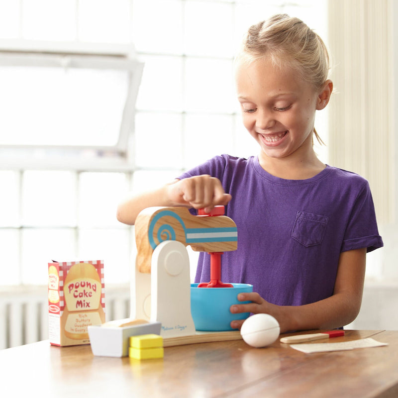 Wooden Make-a-Cake Mixer Set