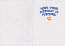 Photo Realistic Husky Foil Birthdaycard