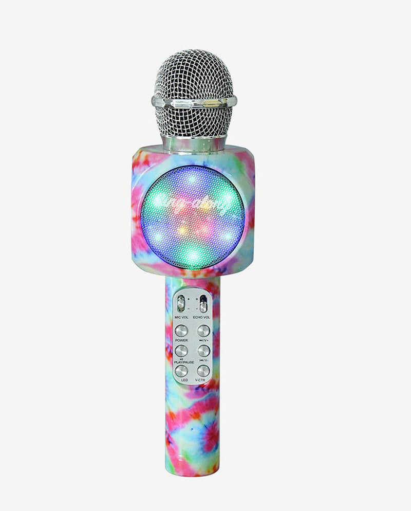 Sing-along Bling Karaoke Microphone Tie Dye Edition
