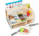 Melissa & Doug Wooden Slice & Stack Sandwich Counter