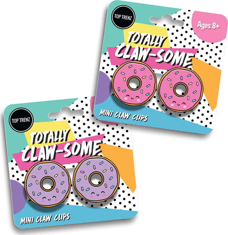 Mini Donut Claw Clip