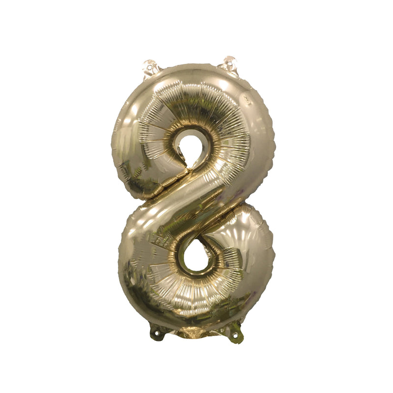 Giant Gold Mylar Foil Number Balloons (32 Inches)