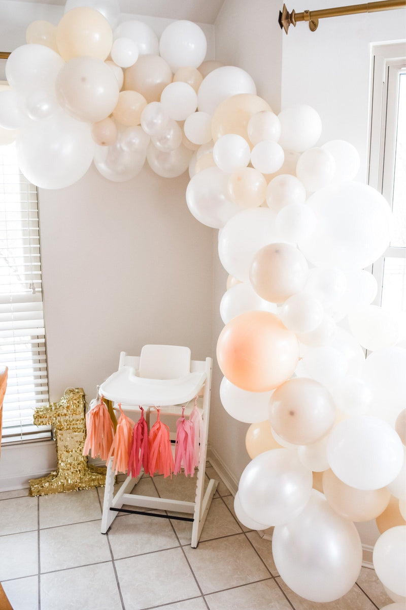 White Balloon Garland Kit (5 Feet)