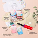 Boho Rainbow Balloon Arch - Blue & Orange Balloon Garland Kit