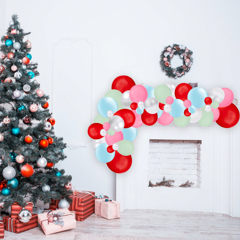 Blue, Green, Pink, & Red Balloon Garland Kit