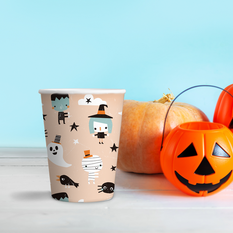 Halloween Friends Icon Paper Cups (Set of 8)