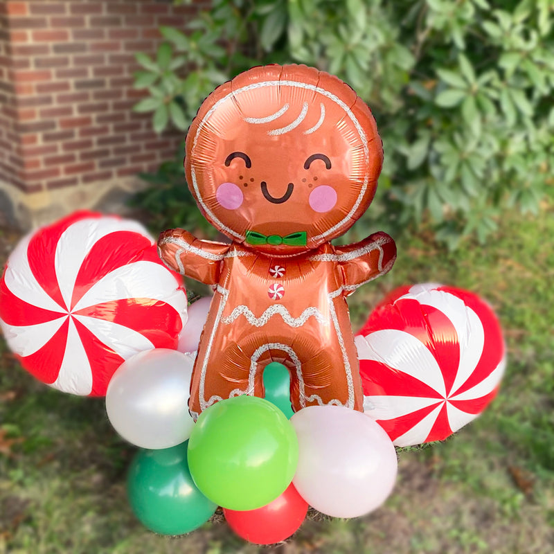 Gingerbread Man Balloon Bouquet Kit