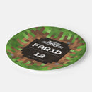 Personalized Pixel Craft Party Plates - 8 Pack