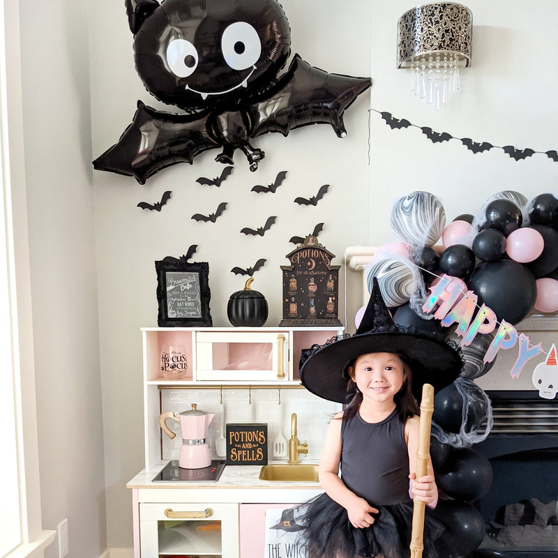 Giant Cute Black Bat Balloon (42 Inches) - Halloween Party Decoration