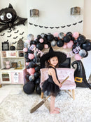 Halloween Balloon Arch - Pink & Black Balloon Garland Kit