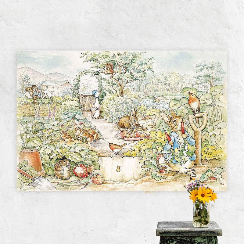 Classic Peter Rabbit Storybook Backdrop - 5x7 Feet