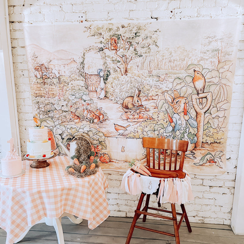 Classic Peter Rabbit Storybook Backdrop - 5x7 Feet