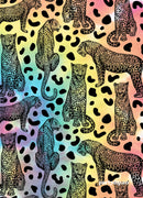 Rainbow Leopard Personalized Print Invites