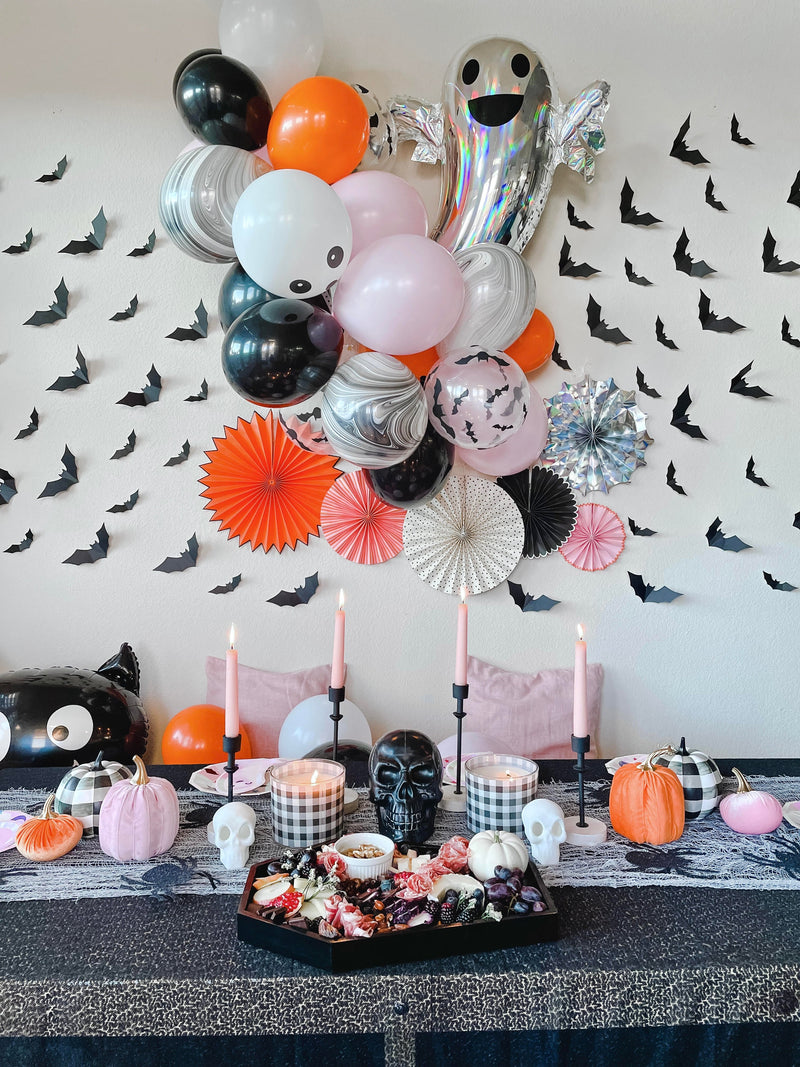 Halloween Balloon Arch - Pink and Orange Balloon Garland Kit