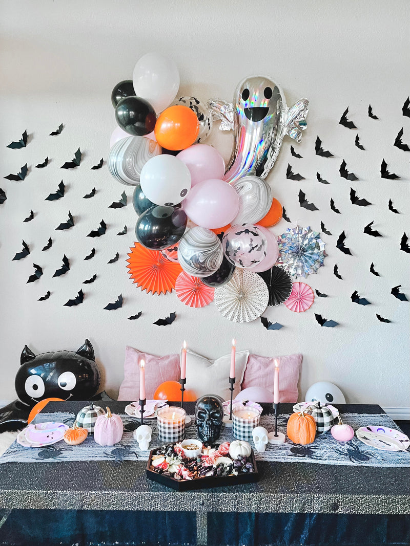 Halloween Balloon Arch - Pink and Orange Balloon Garland Kit