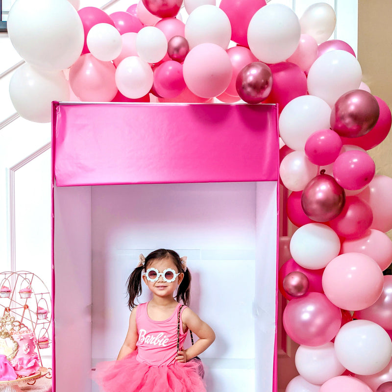 Pink Barbie Party Balloon Garland Kit