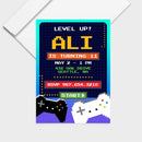 Video Game Invite Personalized Print