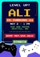 Video Game Invite Personalized Print