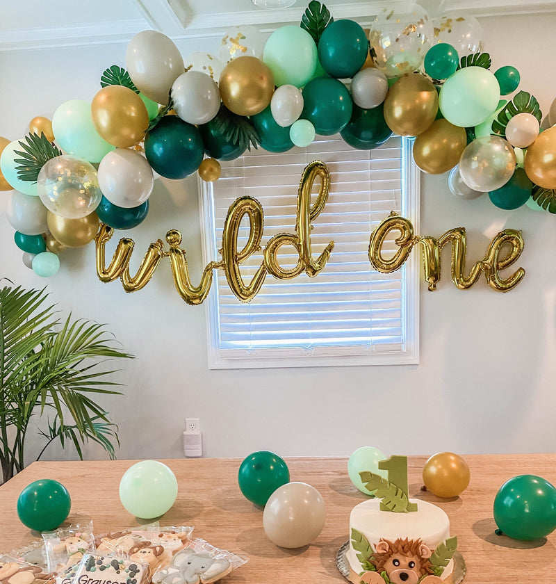 Wild One Balloon Arch - Safari Balloon Garland Kit