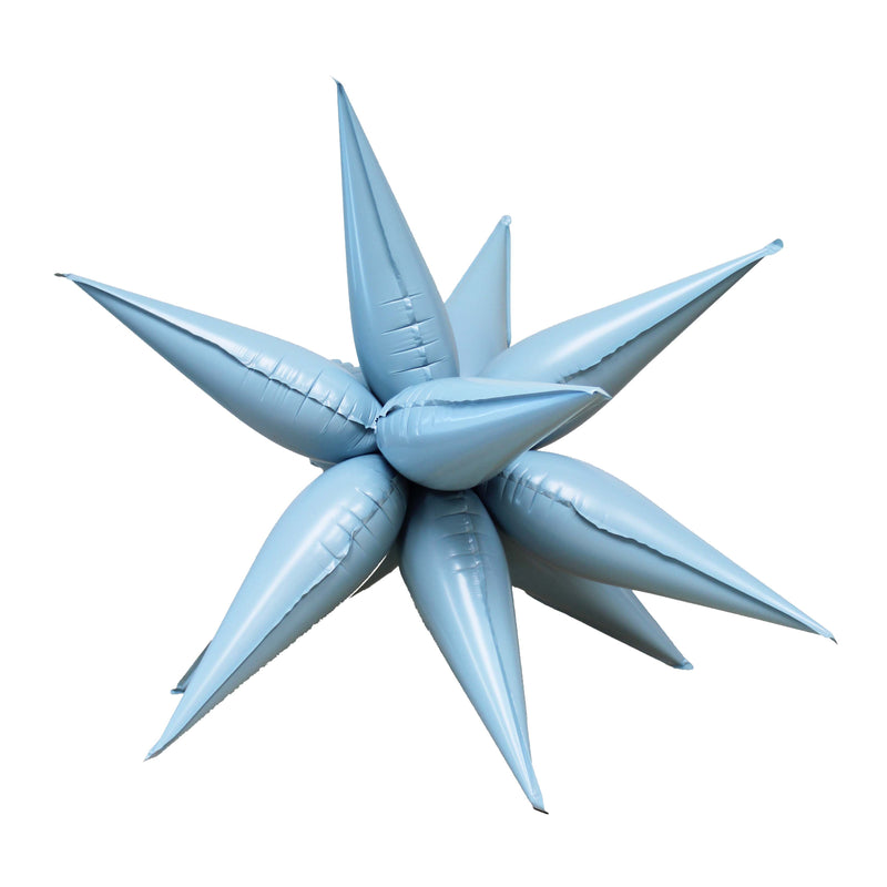 Pastel Blue Starburst Cluster Balloon (40 Inches)