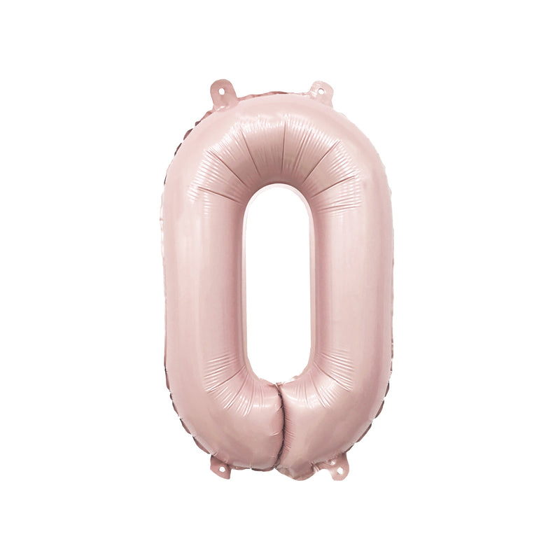 Barely Blush Mylar Number Balloons (32 Inches)