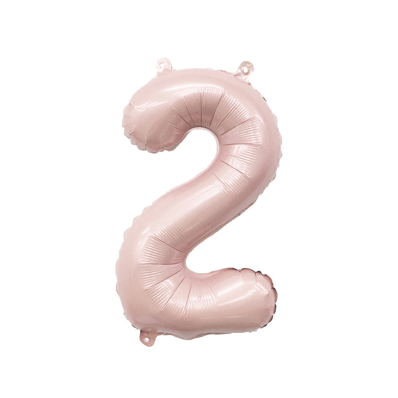 Barely Blush Mylar Number Balloons (32 Inches)