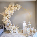 Boho Neutral Gold Balloon Arch Kit - Warm Gray, Linen, & Gold Balloon Garland Kit