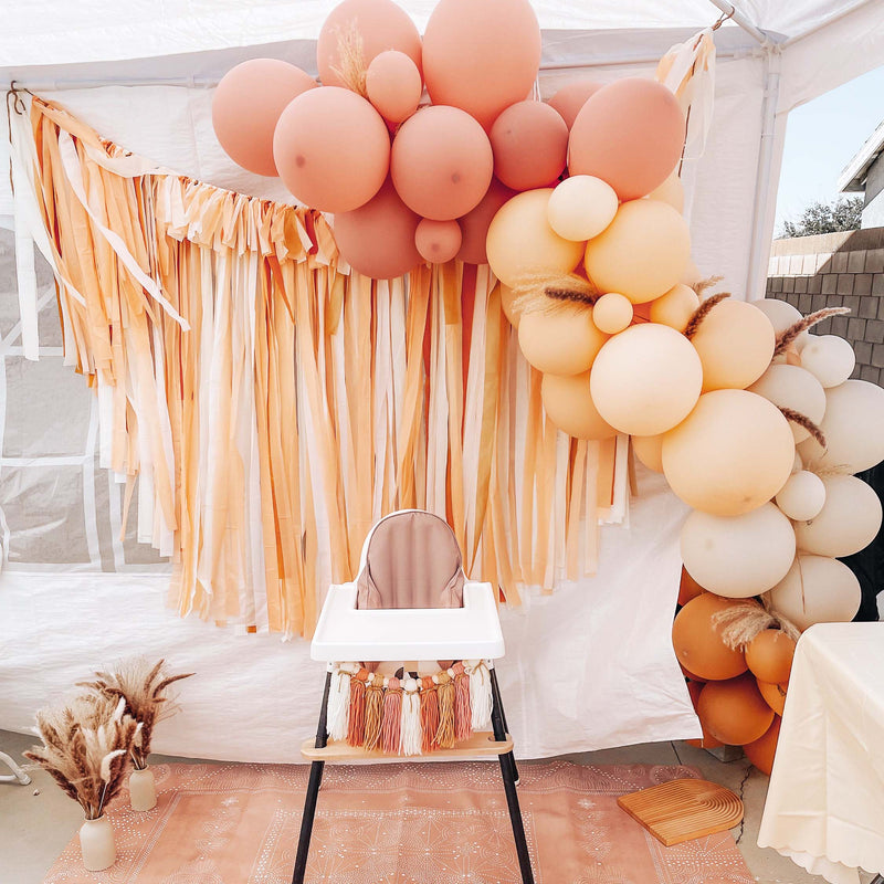 Boho Rainbow Balloon Arch - Dusty Rose Balloon Garland Kit